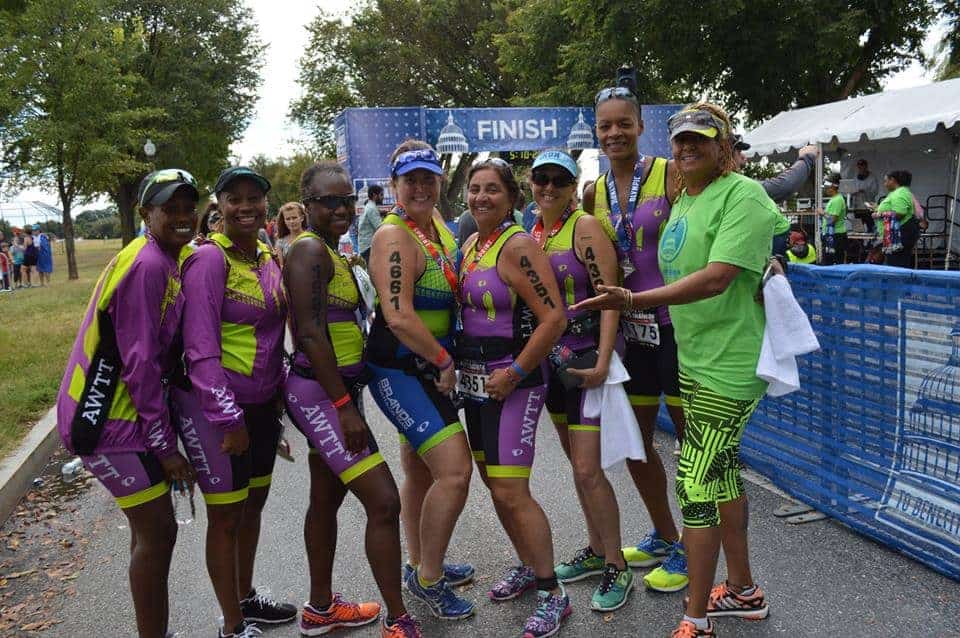 All Women's Tri Team at Nation's Tri
