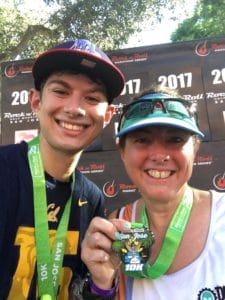 Derek and Hilary with our medals