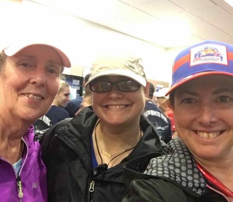 Colleen, Merril and me at the Suffolk Half Marathon
