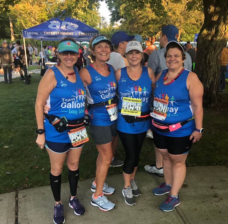 Hilary and friends doing the Hamptons Half Marathon