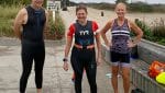 Virtual Half Ironman swim start