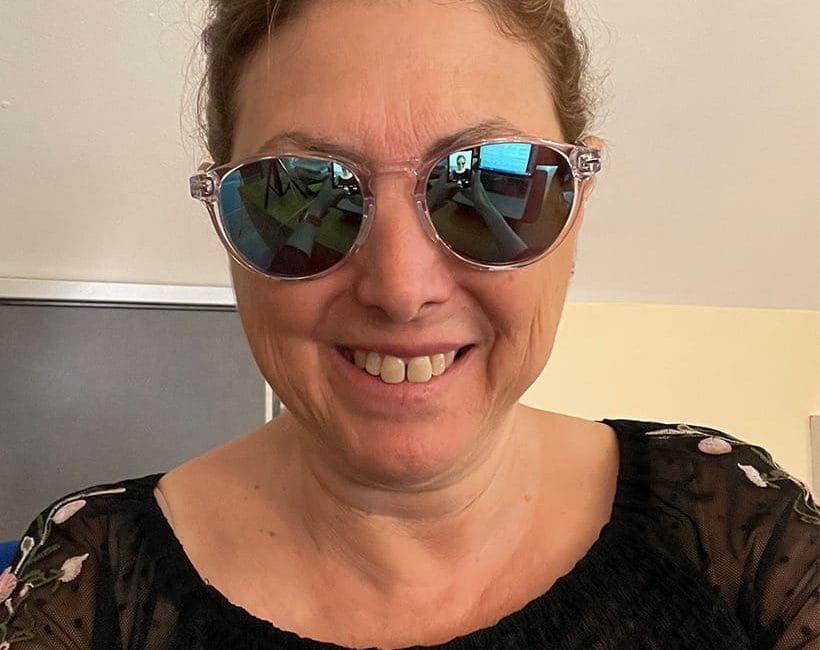 HilaryTopper in her new Roka Progressive Sunglasses