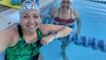 Kate Hughes and Hilary Topper at Lifetime Fitness Pool