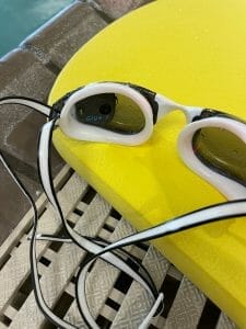 back of FINIS Goggles