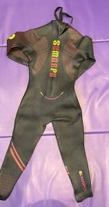 Back of the Sumarpo 4mm Race wetsuit
