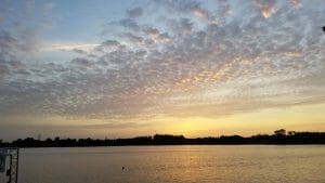 Sunrise over Lucky's Lake in Orlando