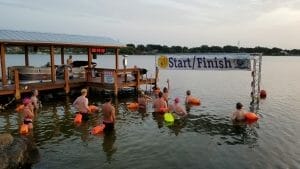 Start of Lucky's Lake Swim