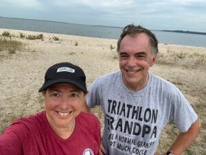 Ray and Hilary at the end of Mighty Hamptons Race