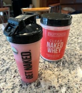 Naked in shaker bottle