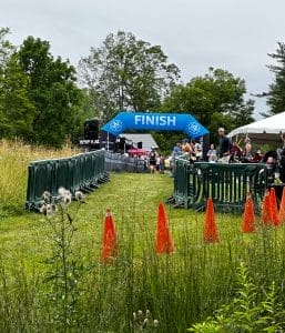 Finish line at Alpha Win